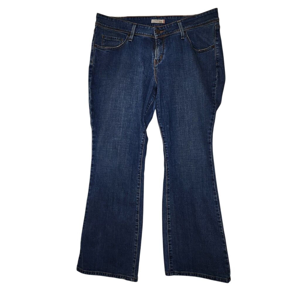 Levis Jeans Womens 20 Blue 542 Flare Dark Wash Stretch American Denim Y2K 38x30